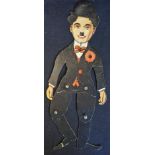 Charlie Chaplin c.1920-30s. "The Original Dancing Charlie" Printed Card complete with original