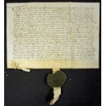 Belgium 16th Century Deed date 1538 relating to transactions involving members of the Wymans