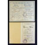 German Baker's Apprenticeship Booklets relating to Martin Wolf 'Germania Lehr Brief' plus 'Arbeits