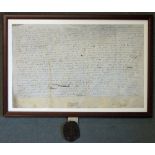 Belgium 17th Century Deed date 1694 relating to the Sale of Property in Ypres, West Flanders,