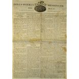 Good Selection of Early 19th Century 'Bells Weekly Messenger' Newspapers with dates ranging from