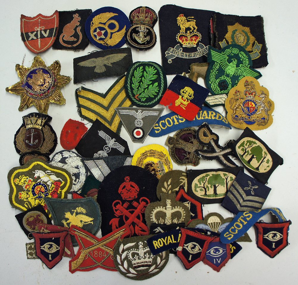 Selection of Military Cloth and Division Sign Badges to include some WWII examples, British and