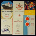 Maritime c1940s Cunard White Star Ephemera to include Embarkation arrangements Southampton Service