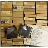Quantity of Bird Related Glass Lantern Slides all within boxes, all encased in plastic holder,