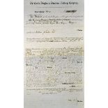 Great Britain The Castle Douglas & Dumfries Railway Company Loan Certificate 1856 4½%. Registered