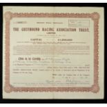 Great Britain The Greyhound Racing Association Trust Ltd., Share Certificate 1948 in brown print