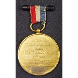 Aviation 1878 'Henry Giffords' Giant Balloon at the Paris Exhibition Medallion the obverse a fine