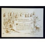 The City of London Society of Arts & Guildhall Academy of Arts Card Ticket 1884 date 20th May,