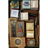 Large Quantity of Glass Lantern Slides a mixed selection, some coloured, The British Navy, Wild