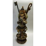 India large temple statue of Ganesh on Lotus 19th century a large statue of Ganesh standing on a