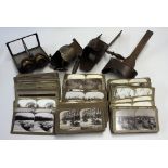 Quantity of WWI Stereocards to include Stereoscopes (incomplete), and large selection for cards,