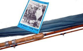 ROD: JB Walker of Kent, Richard Walker Mk1V split cane carp rod, hand built from kit supplied in