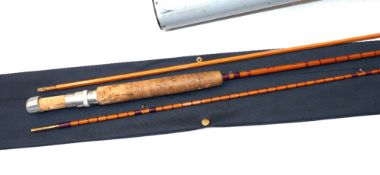 ROD: Custom built The Chalk Stream Anton Rod, 6'9" 2 piece split cane brook fly rod, staggered