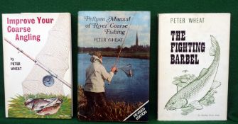 BOOKS: (3) Three Peter Wheat signed volumes - "The Fighting Barbel" 1st ed 1967, H/b, D/j, "Pelham