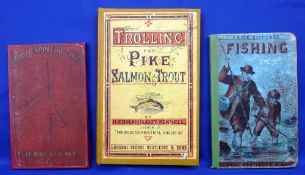 Cholmondeley-Pennell, H - "How To Spin For Pike Etc." 1862 pocket edition, rebound red cloth, H/b,