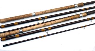 RODS: (2) Pair of Hardy Fred J Taylor Trotter rods, 11'3" 2 piece with detachable butts, olive