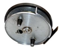 REEL: Hardy Conquest alloy trotting reel, 4" diameter drum, with special order factory line guide