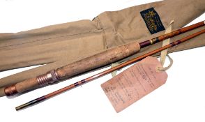 ROD: JS Sharpe of Aberdeen for Farlow The Eighty Eight impregnated cane trout fly rod, staggered