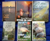 BOOKS: Six classic carp fishing books - Paisley, T - "Carp Amid The Storm" 1st ed 1992, H/b, D/j,