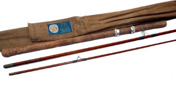 ROD: Edgar Sealey Strike Right 10' 2 piece split cane Avon rod, 24" detachable cork handle,