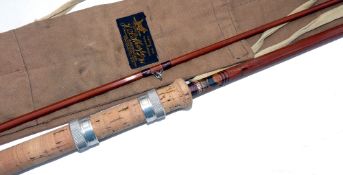 ROD: Rare Sharpe's of Aberdeen for Farlow, The Avon rod, 10', 2 piece impregnated cane, burgundy