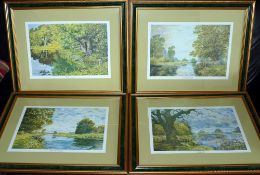 PRINTS: (4) Limited edition set of four prints, The Golden Age of Angling by Bernard Venables,