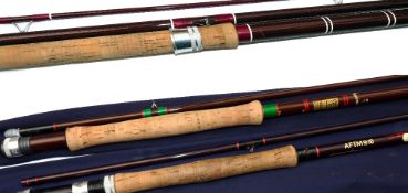 RODS: (3) Hardy The Invincible 10'6" 2 piece trout fly rod, fine condition, line rate 7, green