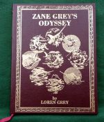 BOOK: Grey, L - "Zane Grey's Odyssey" limited edition signed author, Derrydale Press 1991, full blue