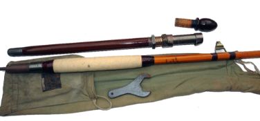 ROD: Fine rare Hardy "The No.5 Saltwater Palakona Rod" in little used condition, 35lb TC, rod No.