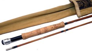 ROD: Hardy The Continental Special Palakona 8'4" 2 piece trout fly rod, post numbered, no