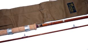 ROD: Rarely seen Sharpe's of Aberdeen for Farlow The Carp rod, 10', 2 piece impregnated cane,