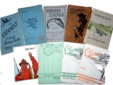 CATALOGUES: (9) Collection of vintage anglers guides incl. Milward, Alex Martin, Redpath, Cummins,