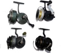 REELS: (4) Collection of 4 Pezon et Michel Luxor spinning reels, models Supreme No2 N with folding