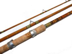 ROD: Rare Forshaw's of Liverpool The Courier Goldcrest 13' 3 piece hollow built split cane float