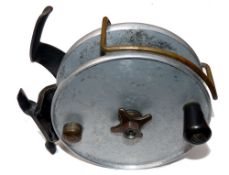 REEL: Hardy Eddystone 6" alloy big game reel, long hand brake, Bickerdyke line guide, star drag,