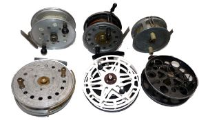 REELS: (6) Milward Gyrex 4" alloy Silex type casting reel, rim brake and over run controls, a