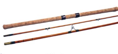 ROD: Chapman of Ware Mk1V Carp V 550 split cane rod, 10' 2 piece with 27" detachable butt, green