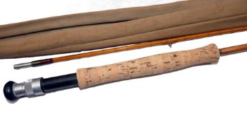ROD: Fine Walker Bampton The Lennox 9'6" 2 piece split cane trout fly rod, invisible whipped low