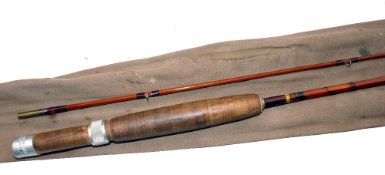 ROD: Scarce Sharpe's of Aberdeen for Farlow The Featherweight 7' 2 piece brook trout fly rod,