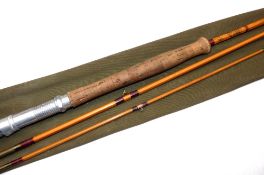 ROD: Trossachs Rod Company The Fraser 9' 3 piece split cane trout fly rod, low bridge guides,