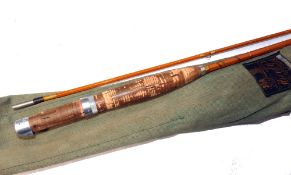 ROD: Scarce Hardy CC De France 7' 2 piece Palakona trout fly rod, No.H21183, agate butt/tip