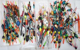 POLE FLOATS: (Qty) Large collection of approx. 250 high quality pole floats in assorted sizes,