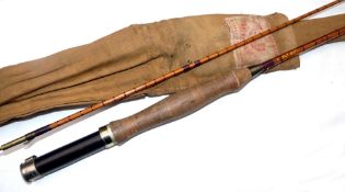 ROD: Farlow The Anton 6'6" 2 piece split cane brook trout fly rod, red agate butt/tip rings,