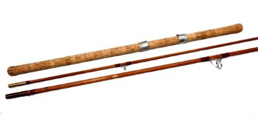 ROD: Chapman of Ware Mk1V Carp 500 split cane rod, 10' 2 piece with 27" detachable butt, burgundy