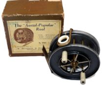 REEL & BOX: (2) Allcock Aerial Popular reel model 8902, 3.5" diameter, 6 spoke with tension