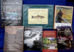 Seven fly fishing books - Waller, L - "A Steelheader's Way" 1st ed 2009, H/b, D/j, Waller, L - "