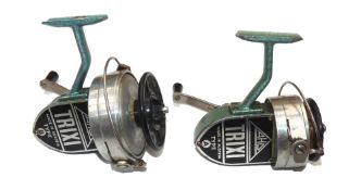 REELS: (2) Pair of AHO Trixi Austrian spinning reels, type A and B, both full bails, LHW, both