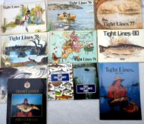 CATALOGUES: (11) Collection of 11 Abu Tight Lines catalogues 1975-1983, plus 1985 and 1986, all good