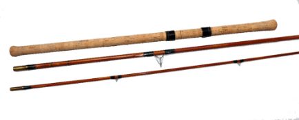 ROD: Chapman of Ware Mk1V Carp V 550 split cane rod, 10' 2 piece with 27" detachable butt, green