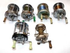 REELS: (6) Collection of 6 USA bait casting reels, incl. a Shakespeare Marhoff 1964GE as new,